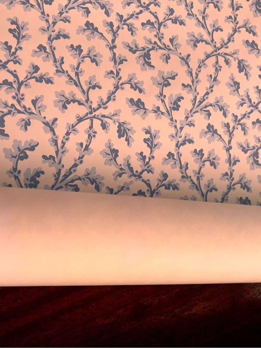 Brunschwig & Fil Coraux Blue on Cream Wallpaper Roll